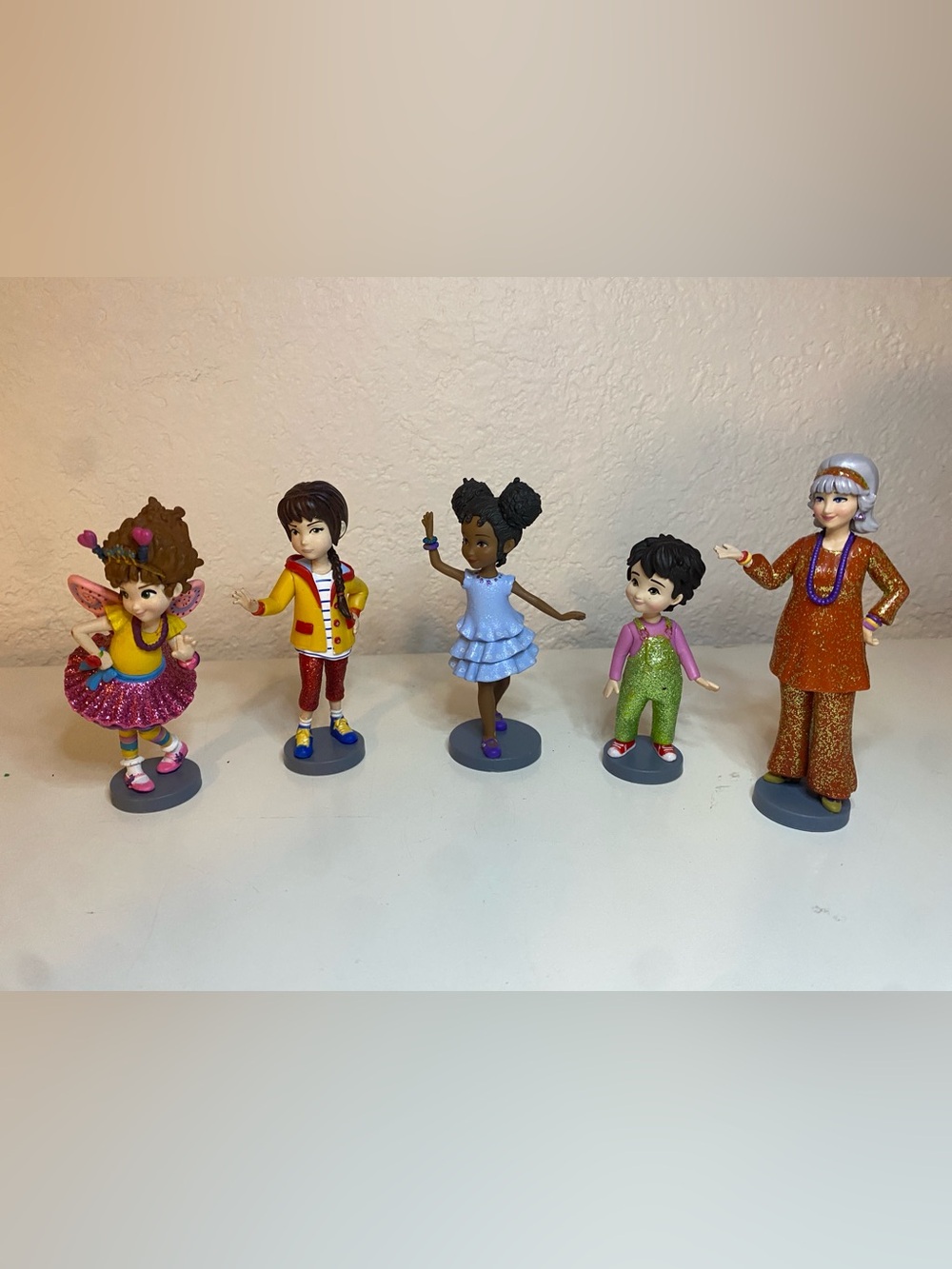 Disney Fancy Nancy 5 Figure Figurine Play Set Cake Topper Figures